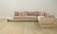 The Muir Sectional - Performance Velvet Dusty Rose