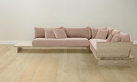 The Muir Sectional - Performance Velvet Dusty Rose