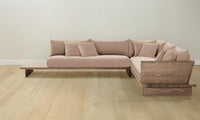 The Muir Sectional - Performance Velvet Dusty Rose