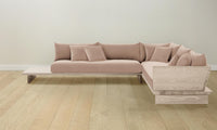 The Muir Sectional - Performance Velvet Dusty Rose