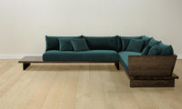 The Muir Sectional - Performance Velvet Emerald