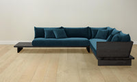 The Muir Sectional - Performance Velvet Lagoon