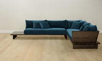 The Muir Sectional - Performance Velvet Lagoon