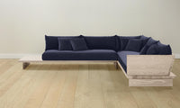 The Muir Sectional - Performance Velvet Midnight