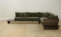 The Muir Sectional - Performance Velvet Olive