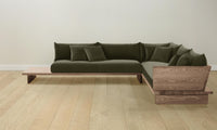 The Muir Sectional - Performance Velvet Olive