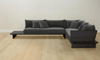 The Muir Sectional - Performance Velvet Slate