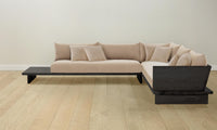 The Muir Sectional - Performance Velvet Taupe