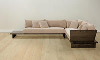 The Muir Sectional - Performance Velvet Taupe