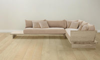 The Muir Sectional - Performance Velvet Taupe