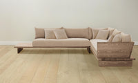 The Muir Sectional - Performance Velvet Taupe