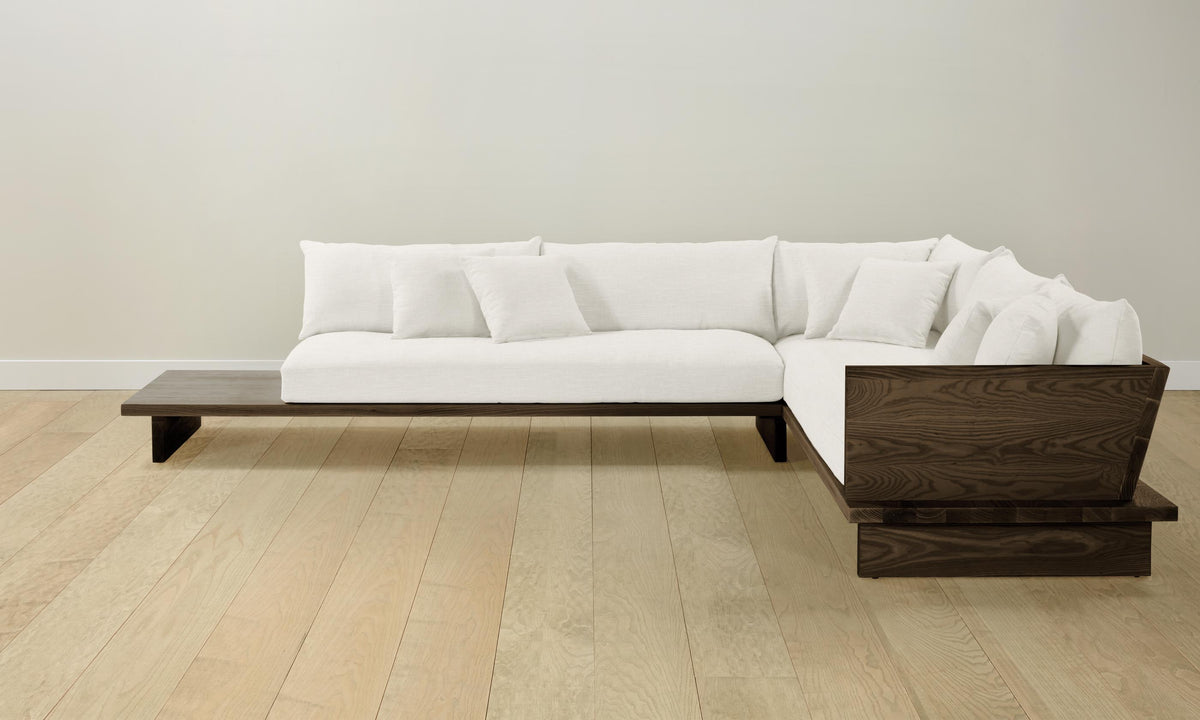 The Muir Sectional - Performance Woven Chenille Lace