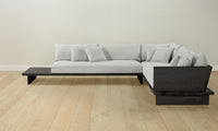 The Muir Sectional - Performance Woven Chenille Steel