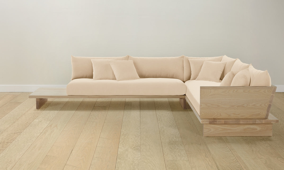 The Muir Sectional - Performance Velvet Butter