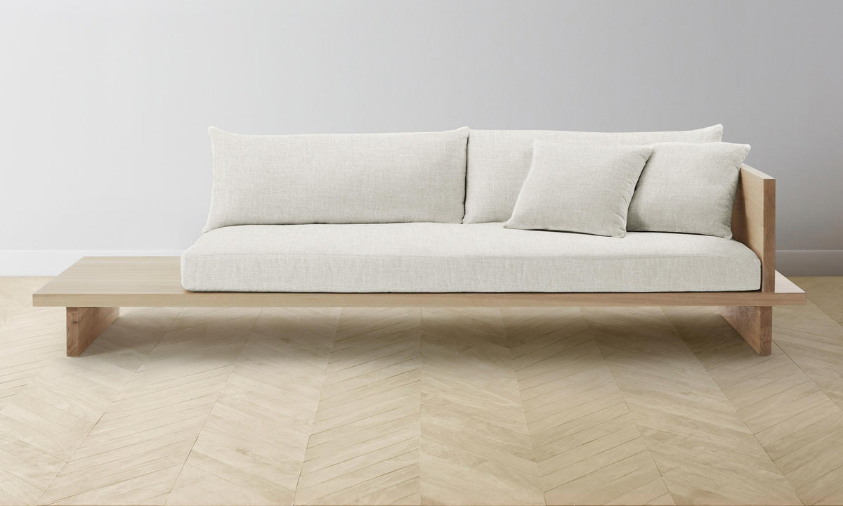 The Muir Sofa - Heritage Belgian Linen Egret