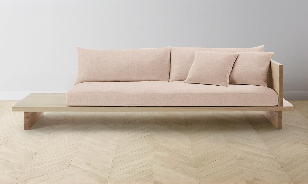 The Muir Sofa - Heritage Belgian Linen Petal