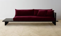 The Muir Sofa - Mohair Crimson