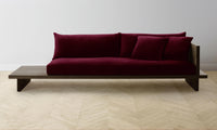 The Muir Sofa - Mohair Crimson