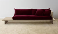 The Muir Sofa - Mohair Crimson