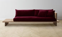 The Muir Sofa - Mohair Crimson