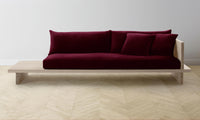 The Muir Sofa - Mohair Crimson