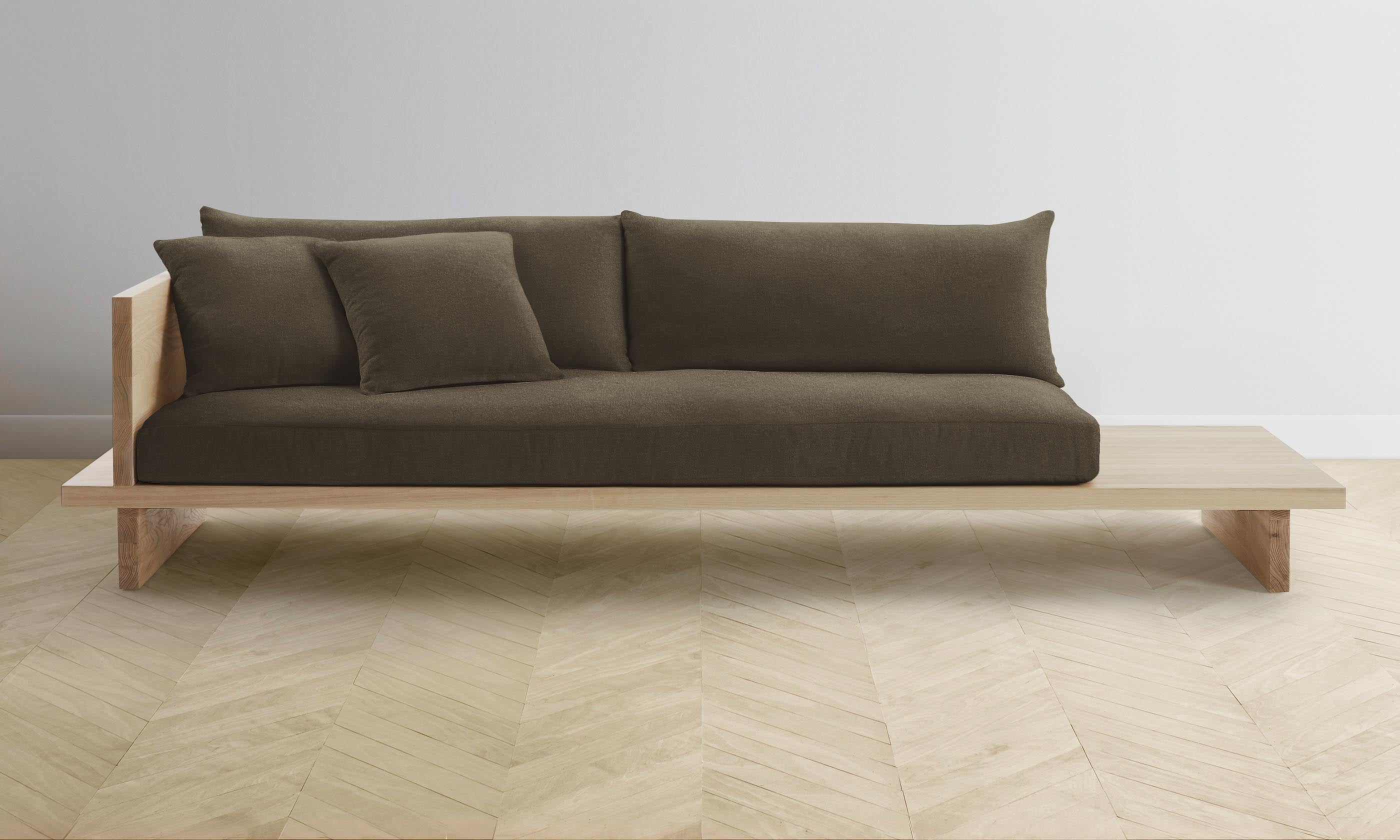 The Muir Sofa - Mohair Mink – Maiden Home