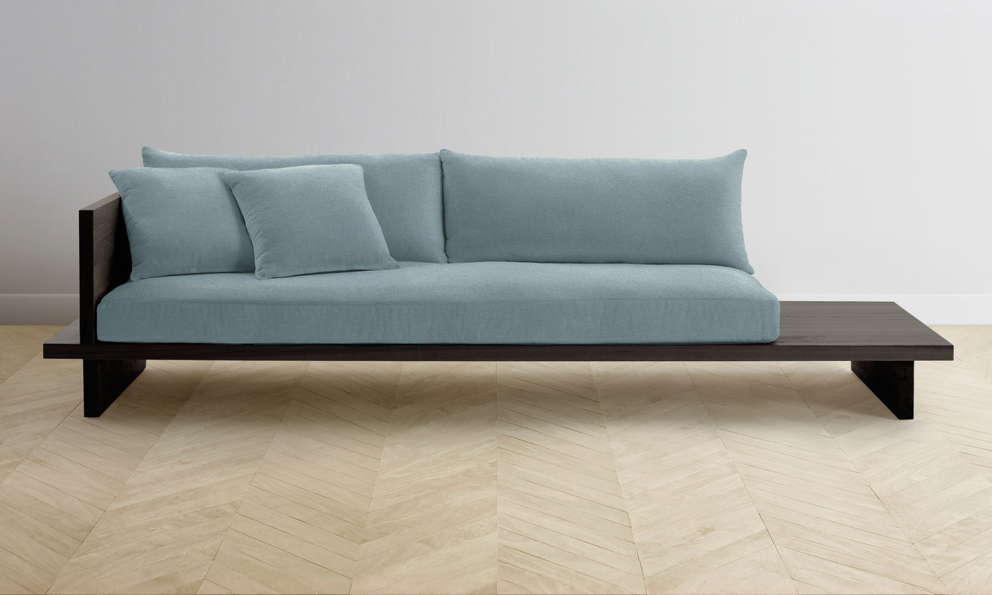 The Muir Sofa - Mohair Slate Blue