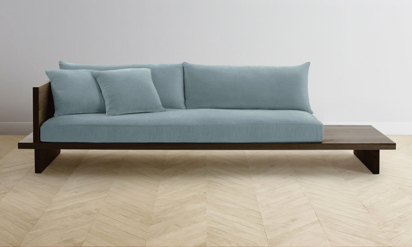 The Muir Sofa - Mohair Slate Blue