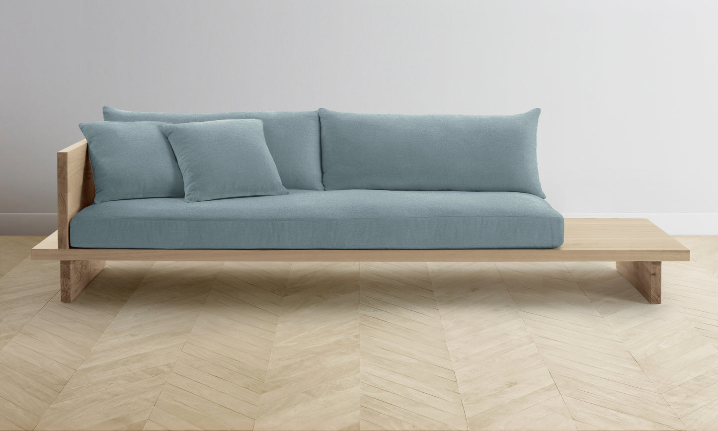 The Muir Sofa - Mohair Slate Blue