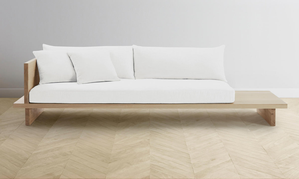 The Muir Sofa - Performance Linen Weave Pure White