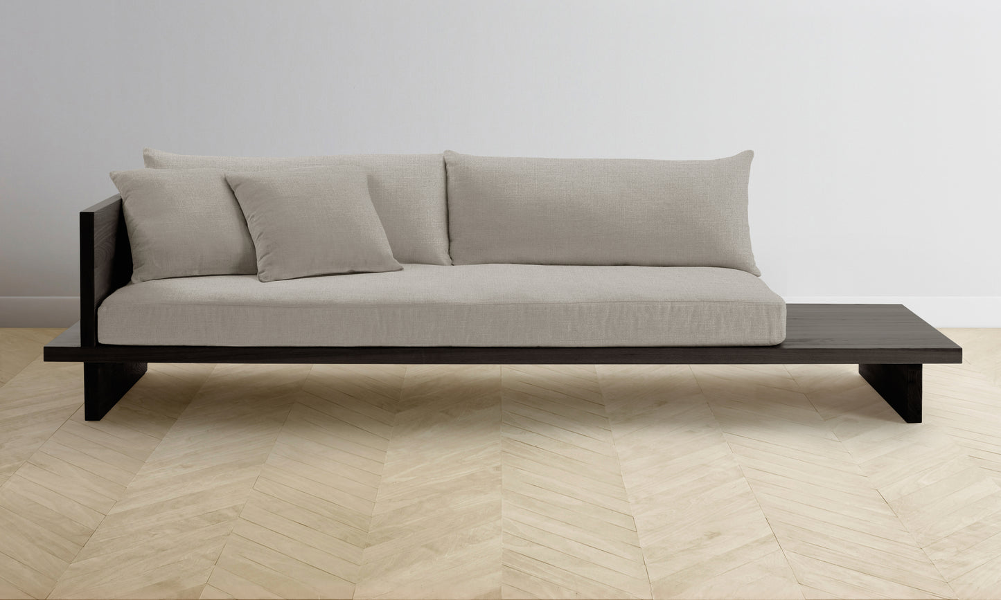 The Muir Sofa - Performance Textured Linen Flax