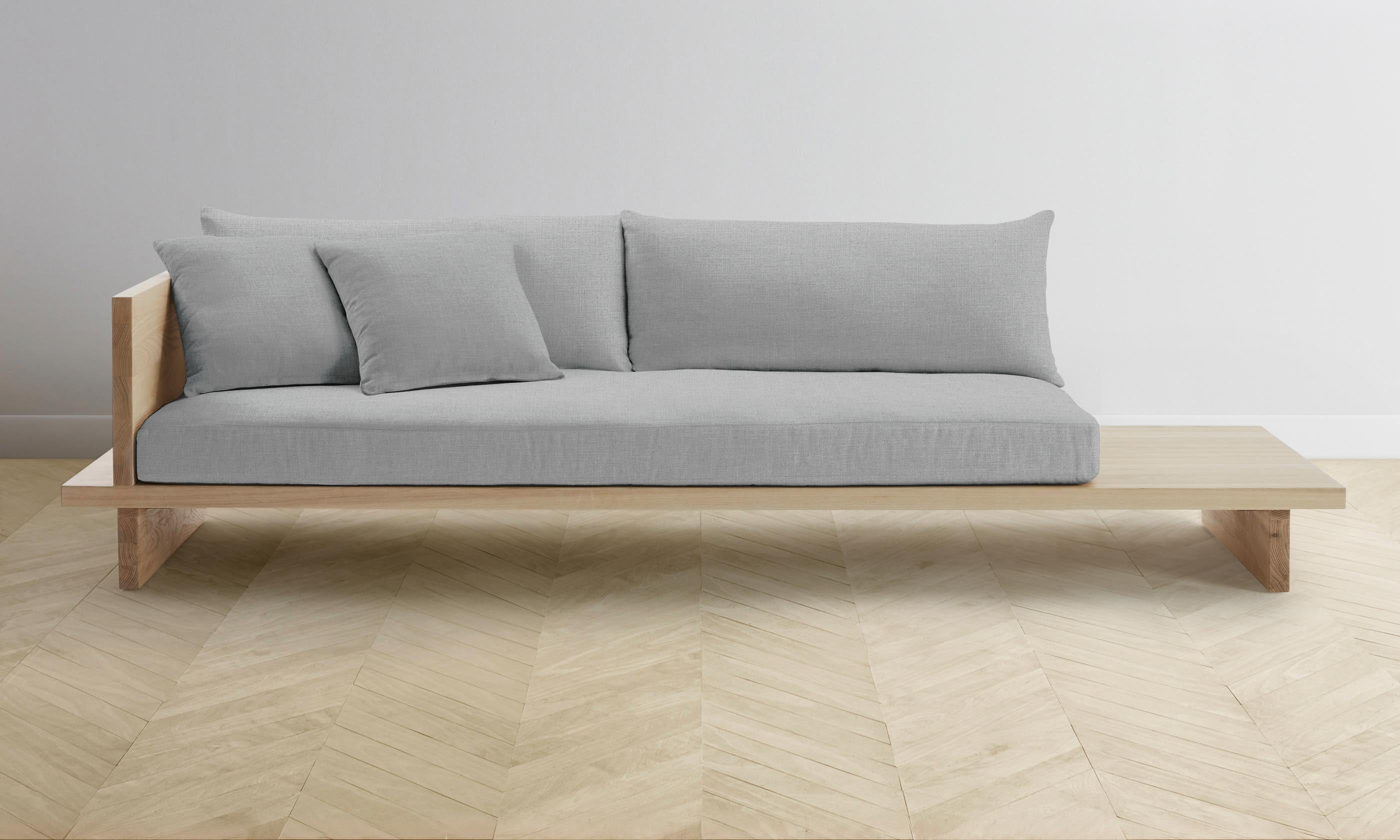 The Muir Sofa - Performance Linen Weave Cloud – Maiden Home