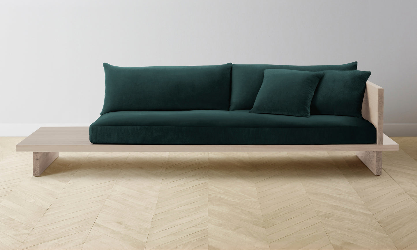 The Muir Sofa - Performance Velvet Emerald