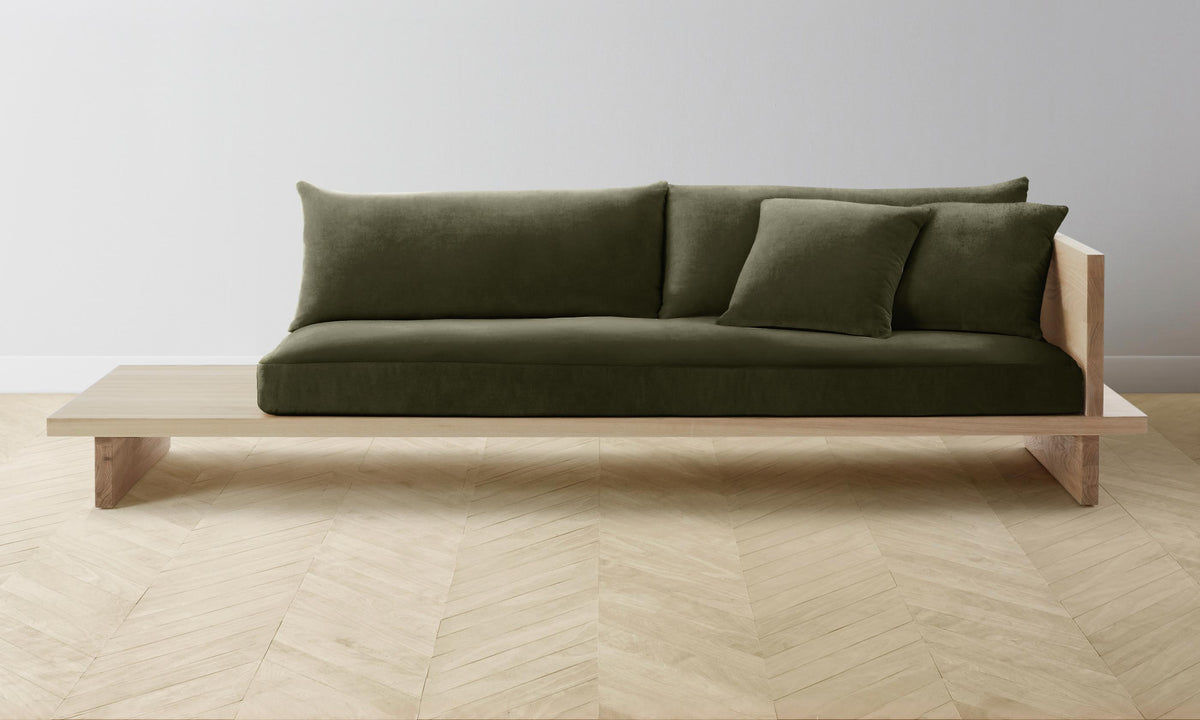 The Muir Sofa - Performance Velvet Olive