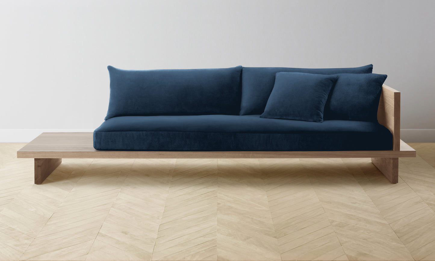 The Muir Sofa - Performance Velvet Sapphire