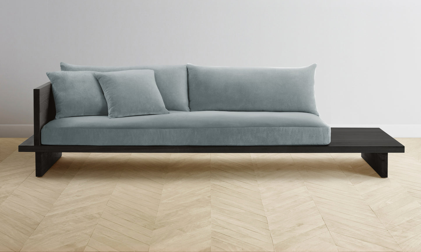 The Muir Sofa - Performance Velvet Seafoam