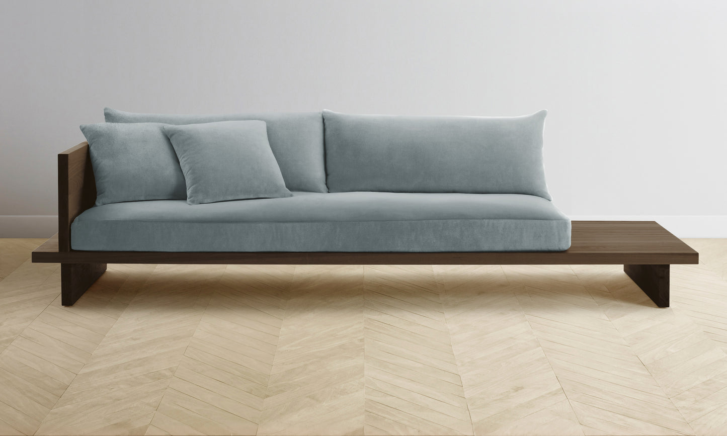 The Muir Sofa - Performance Velvet Seafoam