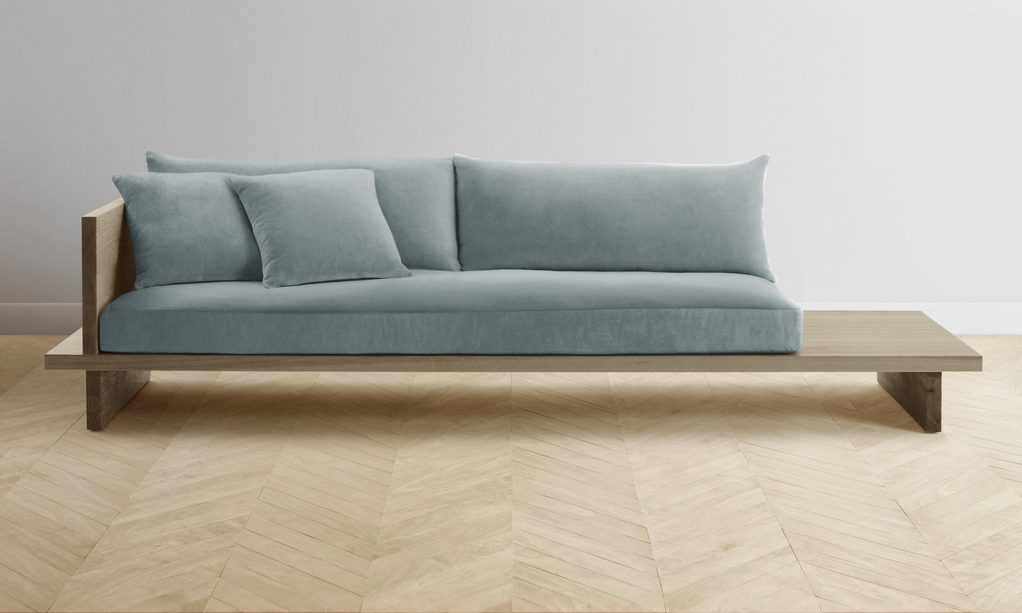 The Muir Sofa - Performance Velvet Seafoam