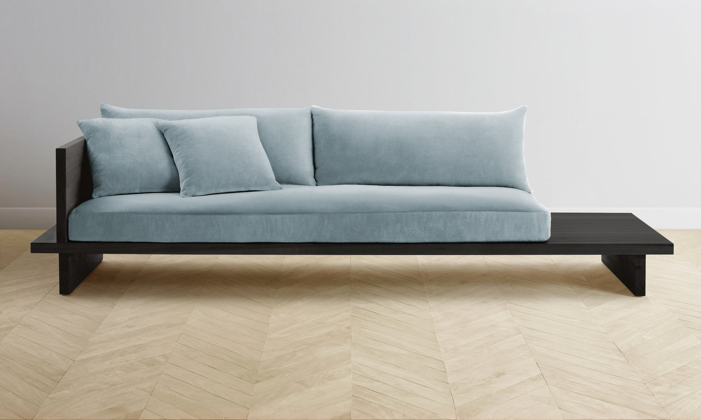 The Muir Sofa - Performance Velvet Sky