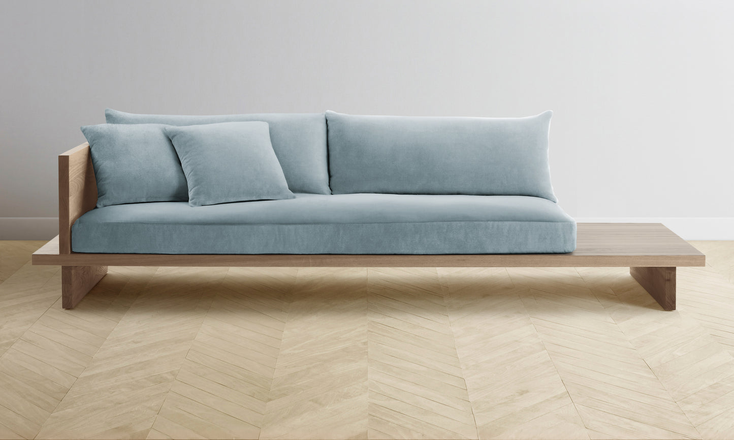 The Muir Sofa - Performance Velvet Sky