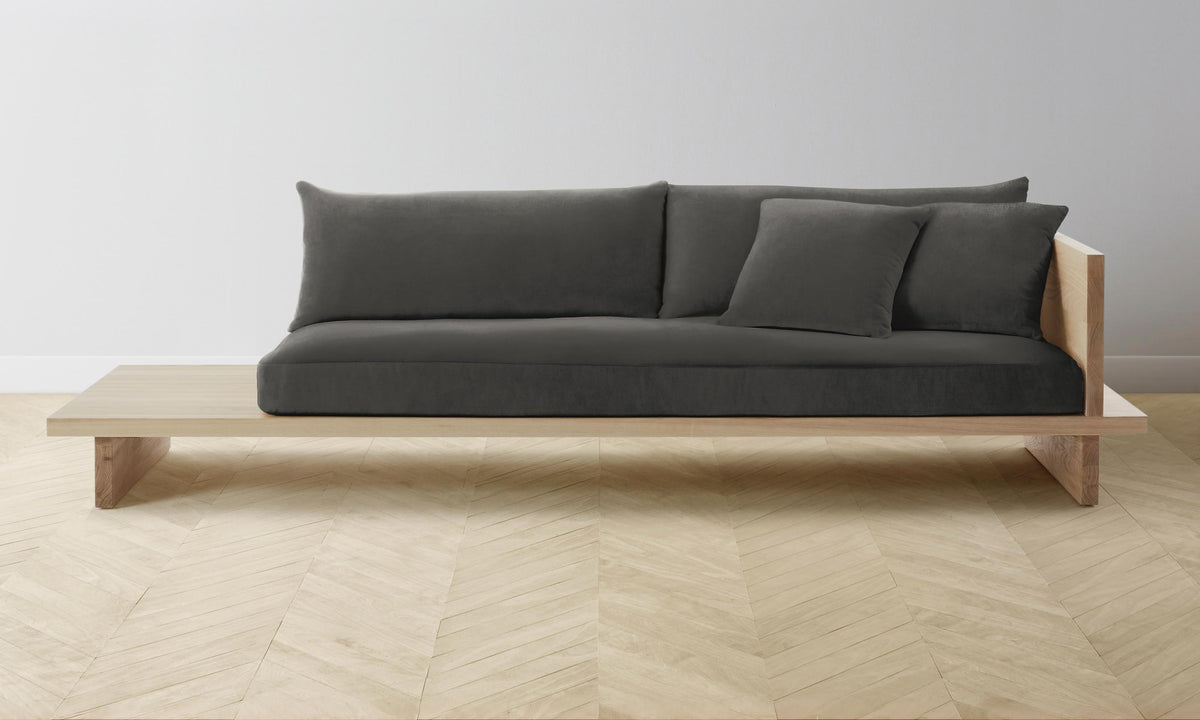 The Muir Sofa - Performance Velvet Slate
