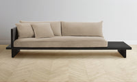 The Muir Sofa - Performance Velvet Taupe