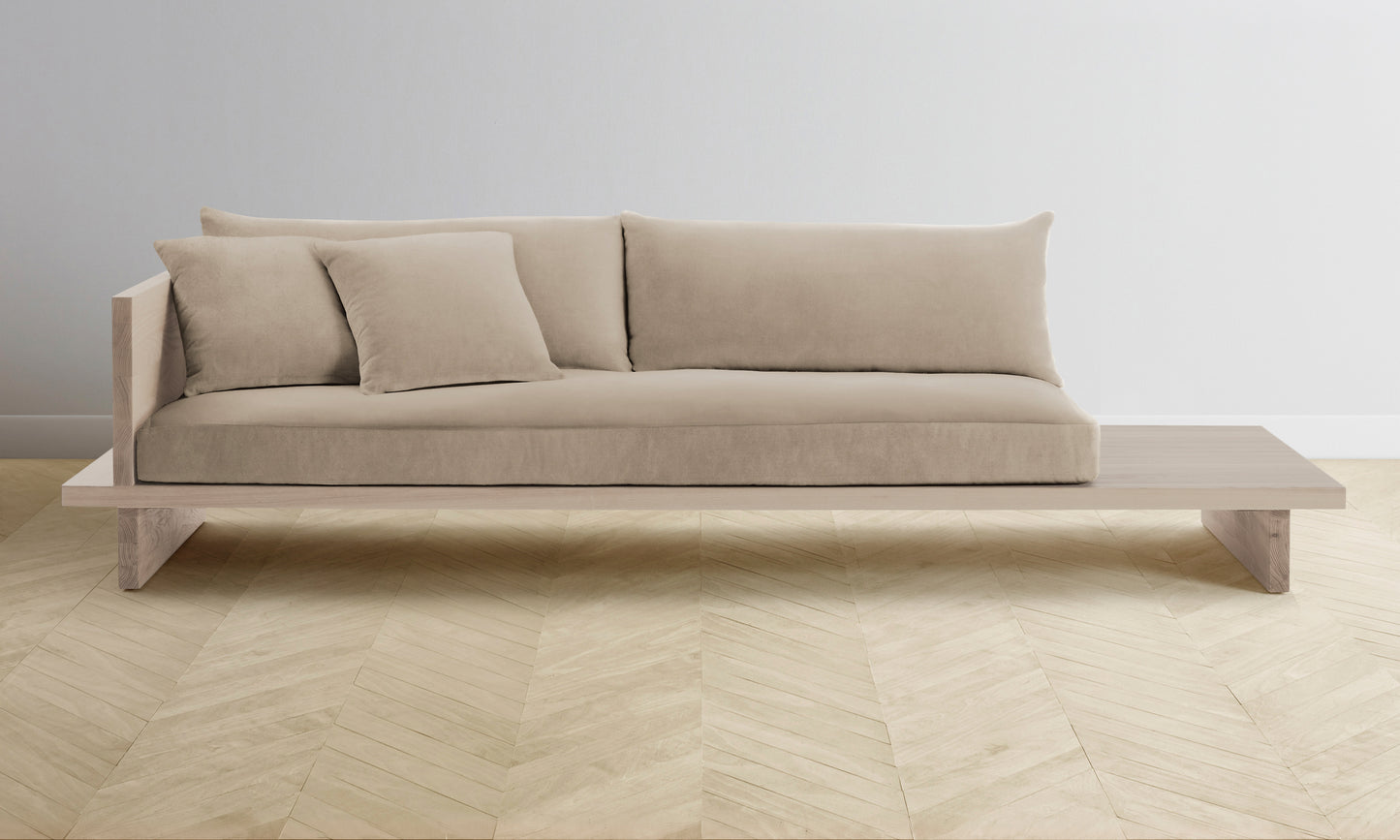 The Muir Sofa - Performance Velvet Taupe