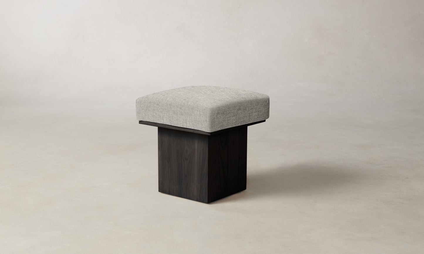 The Mulberry Ottoman - Belgian Linen Agate