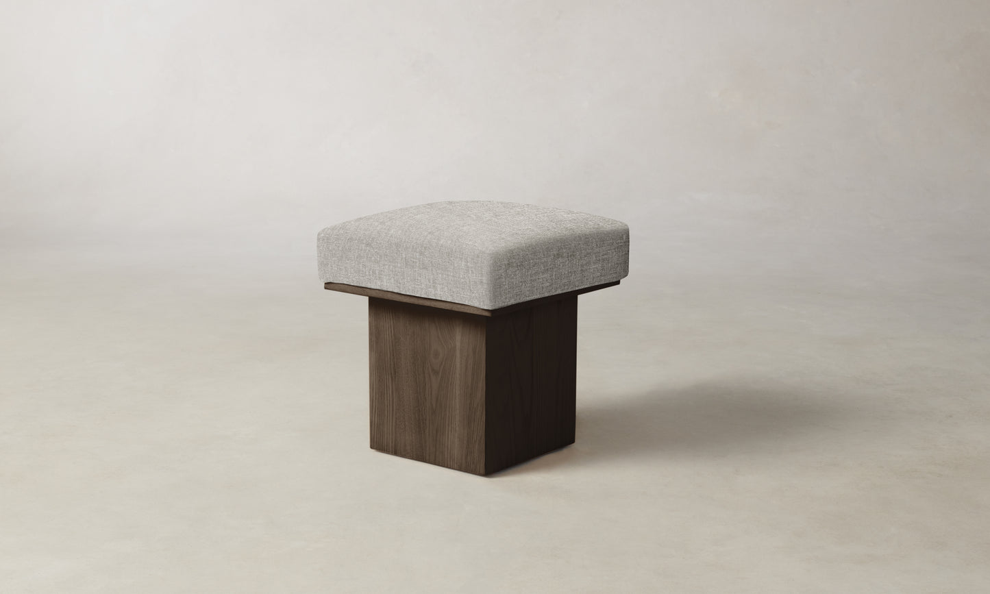 The Mulberry Ottoman - Belgian Linen Agate