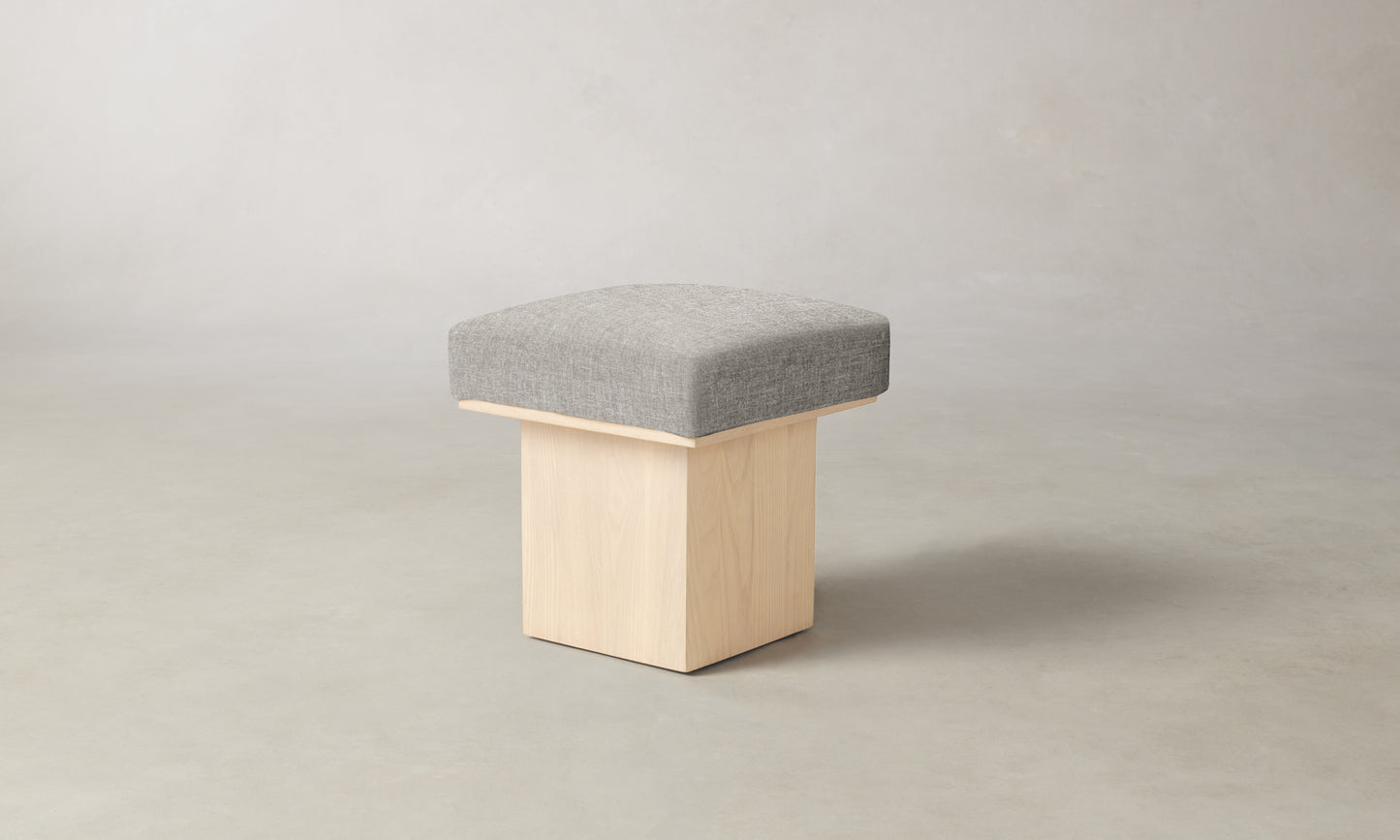 The Mulberry Ottoman - Belgian Linen Agate