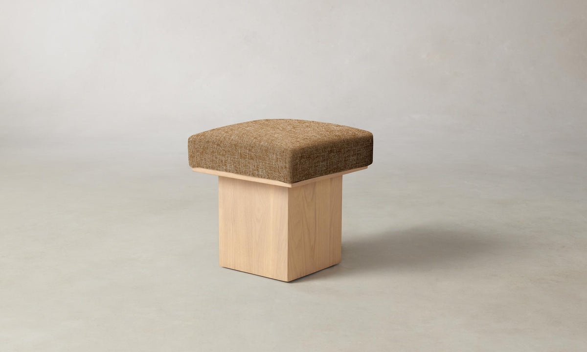 The Mulberry Ottoman - Heritage Belgian Linen Chai