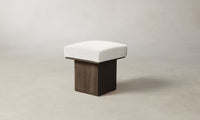 The Mulberry Ottoman - Belgian Linen Egret