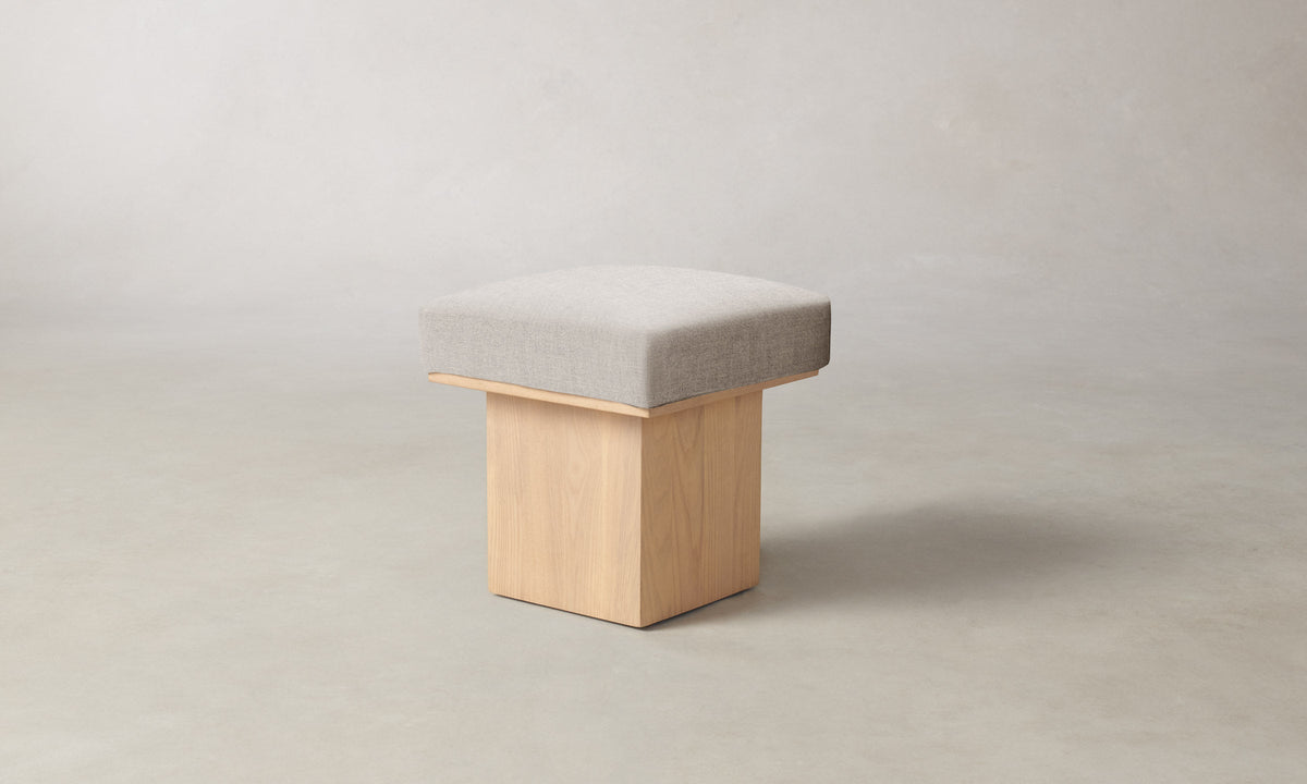 The Mulberry Ottoman - Heritage Belgian Linen Summit