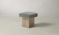 The Mulberry Ottoman - Merino Granite